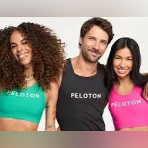 Peloton’s Women's Striped Muscle Tank Top Blue & White Size XL NWT